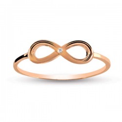 Nusrettaki - 0,01 ct Diamond Infinity Necklace