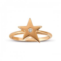 0.02 Karat Yıldız Pırlanta Yüzük - Nusrettaki