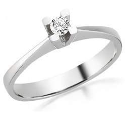 Solitaire Diamond Ring, 0,10 ct F - VS SI - Nusrettaki