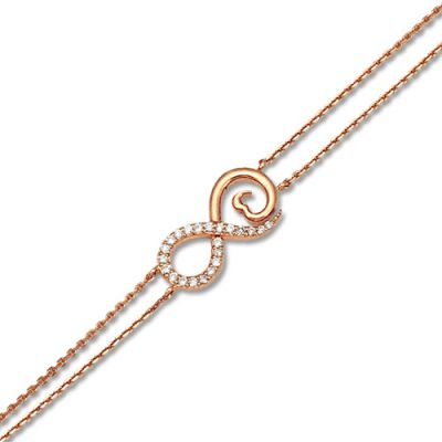 0,16 ct Diamond Infinity Bracelet - 2