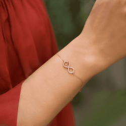 0,16 ct Diamond Infinity Bracelet - Nusrettaki