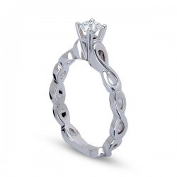 Nusrettaki - 0,18 ct Diamond Infinity Ring