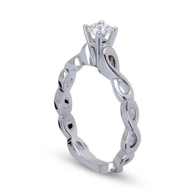 0,18 ct Diamond Infinity Ring - 1