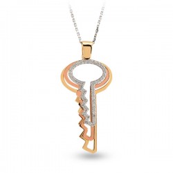 14K Gold Wish Key Necklace - Nusrettaki