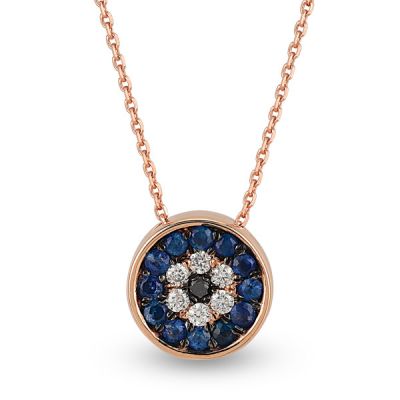 0,20 Karat Nazar Pırlanta Kolye - 2