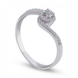 Nusrettaki - 0,21 ct Diamond Solitaire Engagement Ring