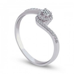 0,21 ct Diamond Solitaire Engagement Ring - Nusrettaki (1)