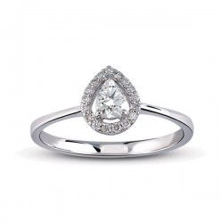 0,22 ct Diamond Solitaire Engagement Ring - Nusrettaki