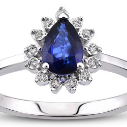 Sapphire & Diamond Ring, 0,48 ct - Nusrettaki (1)