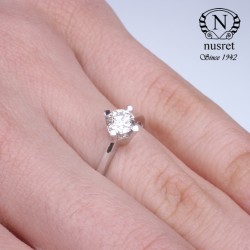 0,53 ct Tektaş Pırlanta Yüzük - Nusrettaki