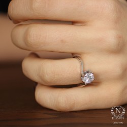 1 ct Pırlanta Tek Taş Yüzük - 3