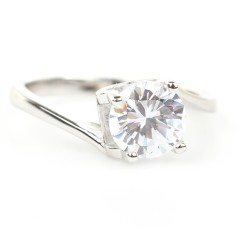 1 ct Pırlanta Tek Taş Yüzük - 4