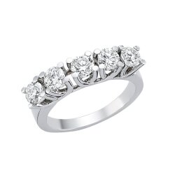 G Rengi SI Berraklık 1 Karat Beştaş Yüzük - Nusrettaki