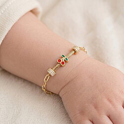 14 Auar Altın Oynak Kiraz Bileklik - Nusrettaki (1)