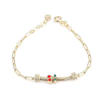 14 Auar Altın Oynak Kiraz Bileklik - 1