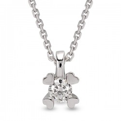 14 Ayar Altın 0,09 Karat Tektaş Kolye - Nusrettaki (1)