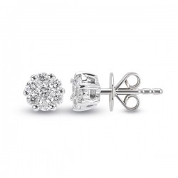 Reina Earring - 14K Gold, 0,3 ct Diamond - Nusrettaki