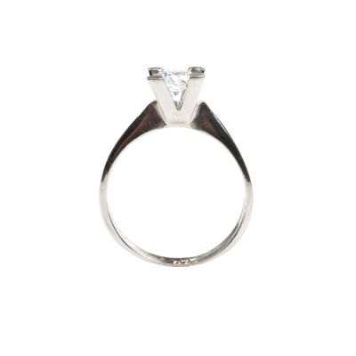 14 Ayar Altın 0,50 ct D Renk Pırlanta Tektaş Yüzük - 5