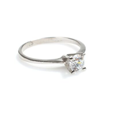 14 Ayar Altın 0,50 ct Pırlanta Tektaş Yüzük - 5