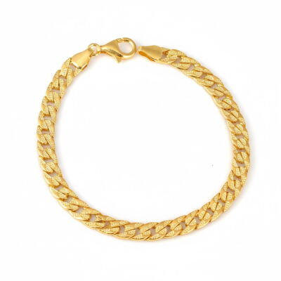 14 Ayar Altın 0,6 Mm Zincir Bileklik - 1