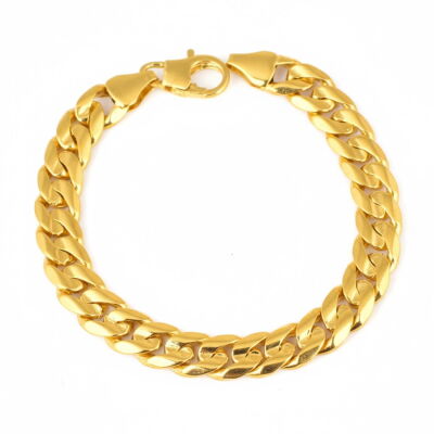 14 Ayar Altın 0,9 X 12 Mm Sade Zincir Bileklik - 1