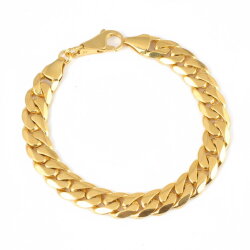 14 Ayar Altın 10 X 13 Mm Sade Zincir Bileklik - Nusrettaki