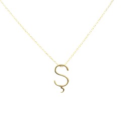 Nusrettaki - Gold S Letter Necklace