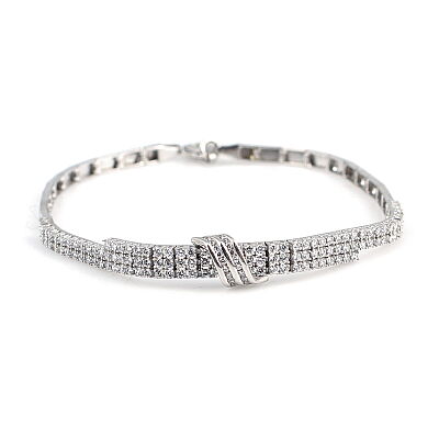 14 Ayar Altın 3 Sıralı Kemerli Su Yolu Bileklik - 3