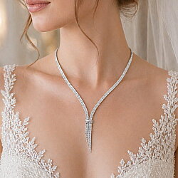 14 Ayar Altın 3 Sıralı Kemerli Su Yolu Kolye - 2