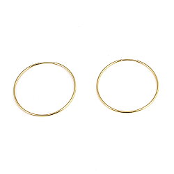 14 Ayar Altın 4,1 Cm Halka Küpe - Nusrettaki