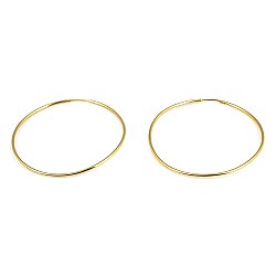 14 Ayar Altın 5 Cm Halka Küpe - Nusrettaki