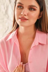 14 Ayar Altın Anahtar Kolye - 3