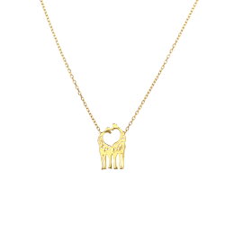 14 Ayar Altın Aşık Zürafa Kolye - Nusrettaki (1)