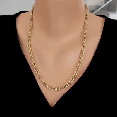 14 Ayar Altın Ataç Zincir Kolye - 1