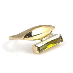 14 Ayar Altın Badem Model Yüzük - 3