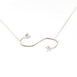 14 Ayar Altın Büyük Sonsuzluk Kolyesi - 5