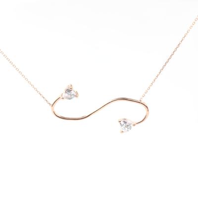 14 Ayar Altın Büyük Sonsuzluk Kolyesi - 5