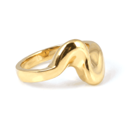 14 Ayar Altın Dalga Model Yüzük - Nusrettaki (1)