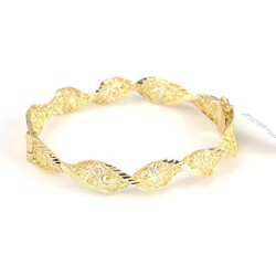 14 Ayar Altın Danyel Füzyon Burgu Bilezik - 4