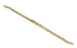 14K Gold Name Written Handmade Cuff Bracelet 