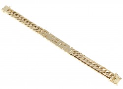 14K Gold Name Written Handmade Cuff Bracelet, Thick 