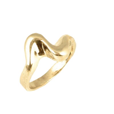 14 Ayar Altın Es Model Yüzük - 2