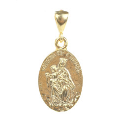 14 Ayar Altın Hz. İsa Figürlü Madalyon Kolye Ucu - Nusrettaki (1)