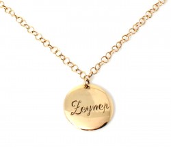 14K Gold Name & Handmade Chain Necklace 