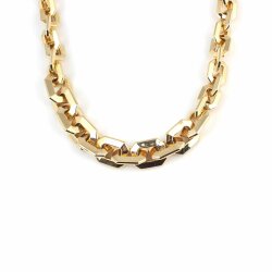 14 Ayar Altın Kalın Zincir Kolye - 3