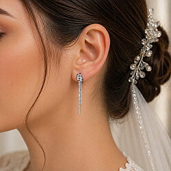 14 Ayar Altın Kemerli Suyolu Küpe - 3
