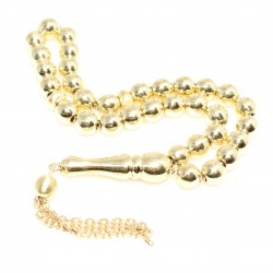 14K Gold Prayer Beads, Sphere Cut - Nusrettaki (1)