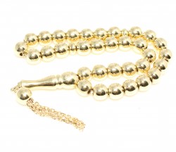 14K Gold Sphere Cut Prayer Beads - Nusrettaki (1)