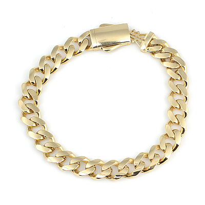 14 Ayar Altın Kutu Kilitli Gurme Zincir Bileklik - 1