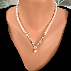 14 Ayar Altın Luna Yıldız Çiçeği Kolye - Nusrettaki